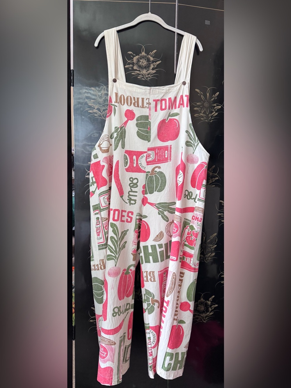 Junk Vintage Flour Sack Overalls - O/S